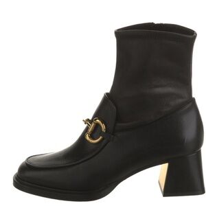 Gucci Leather Horsebit Boots